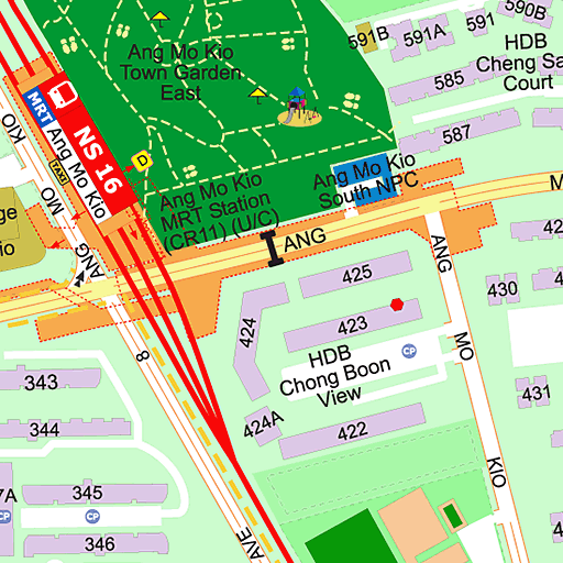 Ang Mo Kio Town Garden West Map | Fasci Garden